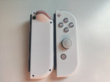 Custom Nintendo Switch JoyCon White Shell with Sakura Pink & Pastel Hearts Buttons Controllers