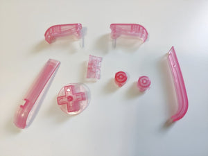 Clear Pink Buttons for Nintendo Game Boy Advance GBA