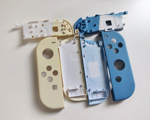 Soft Touch Cream & Blue Shell for Nintendo Switch JoyCon