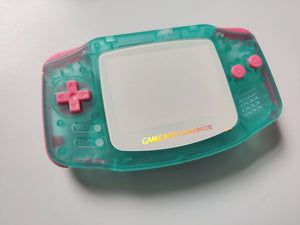 Teal Seaglass Replacement Shell for Game Boy Advance IPS with Buttons & Pad