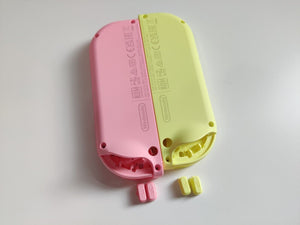 Genuine Nintendo Switch Joycon Housing Shells pink & parrot green - Authentic