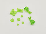 Clear Green Joy: Button Replacement Kit for Game Boy Advance SP