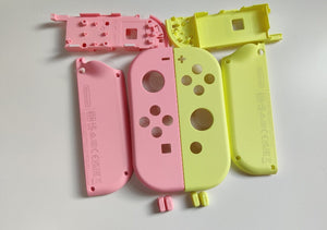 Genuine Nintendo Switch Joycon Housing Shells pink & parrot green - Authentic