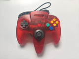 NEW Wired RED Gamepad CONTROLLER for Nintendo 64 SYSTEM N64 with Black Thumb