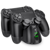 PS4 Controller Dual USB Charging Dock Station with LED Indicator