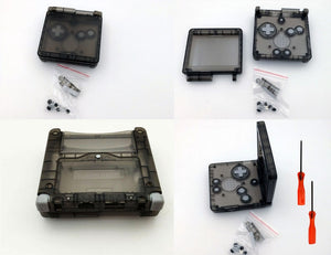 GameBoy Advance SP Transparent Black Replacement Housing Shell For GBA SP