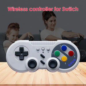 Wireless Gamepad Retro Game Console Joystick Controller for Nintendo Switch PC with Dual Motor Vibration Turbo Function