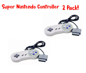 2 Pack  New Super Nintendo SNES Controller 6FT
