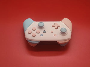 Custom Nintendo Switch Pro Controller Heaven Blue & Sakura Pink Color Theme