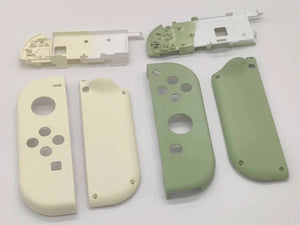 Soft Touch Matcha Green & Cream Shell For Nintendo Switch JoyCon