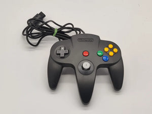 Authentic* Nintendo Black/Gray Controller For N64 Console