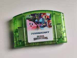 Mario Kart / Super Smash Bros - Both Games in 1 Cartridge (Nintendo 64 N64) Game only