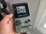 Gameboy Color Clear Black Backlight Console New Shell & Glass Screen