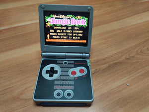 Gameboy Advance SP Nes Edition AGS IPS Screen Mod with 10 Level Bright Adjustment