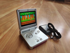 Gameboy Advance SP IPS V2 Custom SILVER Color