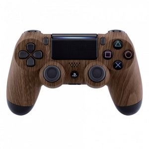 Soft Touch Wooden Grain Front Shell For PS4 Generation 2 Controller