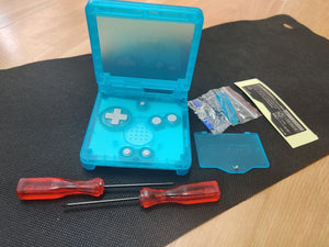 GameBoy Advance sp Transparent Sky Blue Replacement Housing Shell For Gba sp, AGS 001,AGS 101 & IPS V2 Console