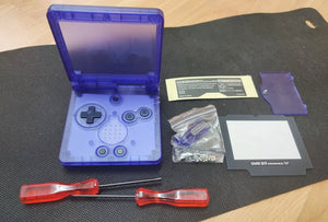 GameBoy Advance sp Transparent Dark Purple Replacement Housing Shell For Gba sp, AGS 001,AGS 101 & IPS V2 Console