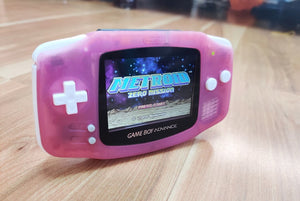 Gameboy Advance Clear Pink IPS V2 MOD 10 Level Brightness Level