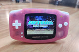 Gameboy Advance Clear Pink IPS V2 MOD 10 Level Brightness Level