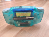 Gameboy Advance Clear turquoise IPS V2 MOD 10 Level Brightness Level
