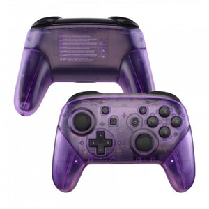 Clear Purple Full Shells And Handle Grips For NS Pro Controller