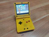 Gameboy Advance SP AGS IPS Screen Mod Pokemon Pikachu Edition