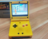 Gameboy Advance SP AGS IPS Screen Mod Pokemon Pikachu Edition