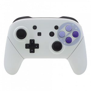 Classics SNES Soft Touch Full Shells And Handle Grips For Nintendo Switch Pro Controller