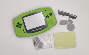 GBA Nintendo Game Boy Advance Solid Green Replacement Shell for IPS