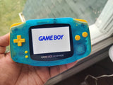 Gameboy Advance Clear Sky Blue IPS V2 MOD 10 Level Brightness Level