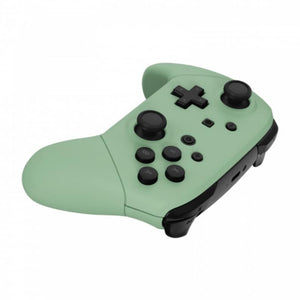 Soft Touch Caution Matcha Green Full Shells And Handle Grips For NS Pro Controller