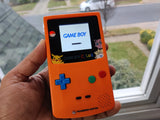 GameBoy Color Orange Blue Pokemon Backlight Console Glass Screen