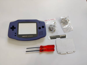 GBA Nintendo Game Boy Advance Indigo Blue Replacement Shell for IPS