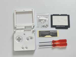 GameBoy Advance SP Solid White Replacement Housing Shell For GBA SP