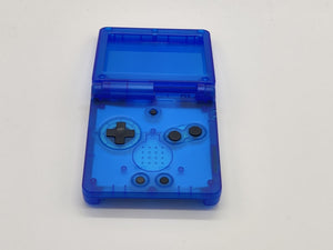 GameBoy Advance sp Clear Dark Blue Replacement Housing Shell For Gba sp, AGS 001,AGS 101 & IPS V2 Console