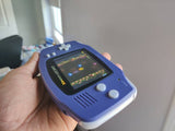 Gameboy Advance Solid indigo Blue IPS V2 MOD 10 Level Brightness Level