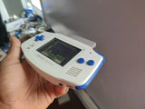 Gameboy Advance Solid White Shell with Blue Buttons & White Glass IPS V2 MOD 10 Level Brightness Level