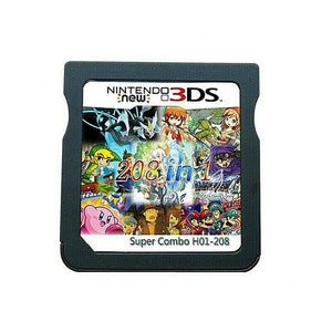 208 in 1 Game Cartridge, DS Game Pack Card Compilations, Super Combo Multicart for DS