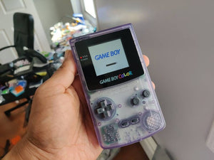 Gameboy Color Clear Atomic Purple Backlight Console