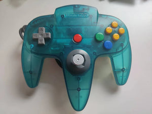 Authentic Nintendo Ice Blue Color Controller For Nintendo 64